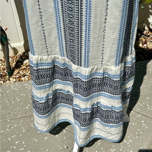 💙🤍”J. Jill” Sleeveless Cotton Dress w/Tiered Hem & Pockets! Size MP💙🤍 - Picture 7 of 12